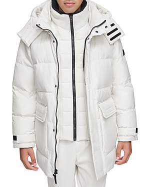 Shop Andrew Marc Oswego Quilted Parka In Salt