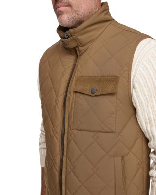 Barnet Quilted Corduroy Trimmed Water Resistant Vest