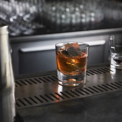 Intermezzo Double Old Fashion Gold Glass, Set of 2 - Exclusive