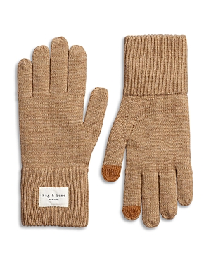 Rag & Bone Addison Wool Gloves In Beige