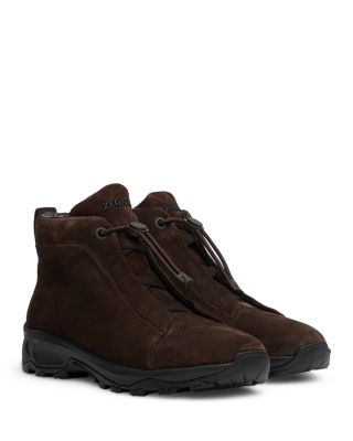 ZEGNA - Men's Suede Triple Stitch Vetta Sneakers