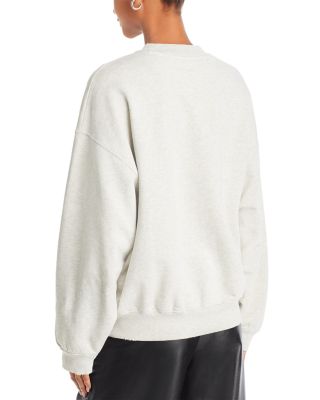 Anine Bing Jaci Cotton Logo Sweatshirt | Bloomingdale's