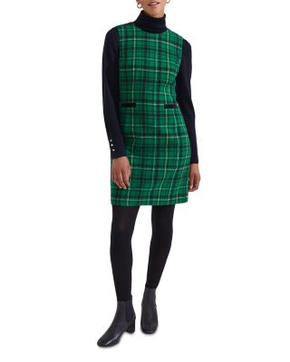 Margot Plaid Wool Sheath Dress