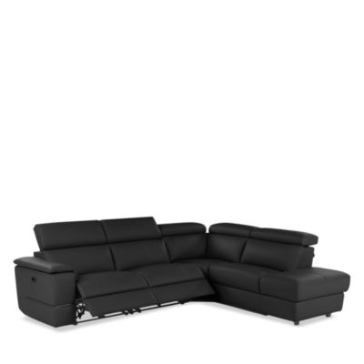 Ronaldo 3-Piece Power Reclining Leather Sectional