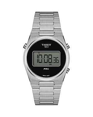 Shop Tissot Prx Digital Watch, 35mm In Black/silver