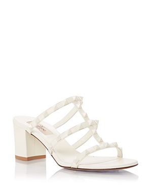 Shop Valentino Women's Embellished Strappy High Heel Sandals In Ivory