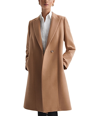 Shop Reiss Arlow Mid Length Coat In Camel