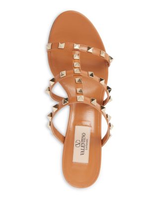 Women's Rockstud Block Heel Slide Sandals