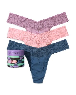 Hanky Panky - Supima&reg;Cotton Original Rise Thongs, Set of 3