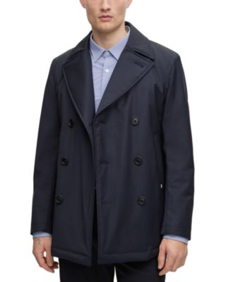 BOSS - Hyde Slim Fit Double Breasted Peacoat