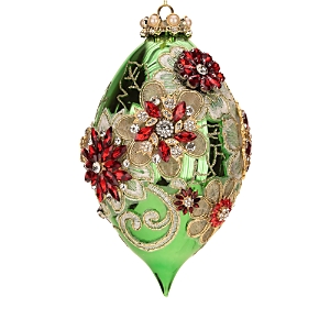 Mark Roberts King's Jewel Egg Ornament In Green