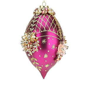 Mark Roberts King's Jewel Egg Ornament In Pink/gold