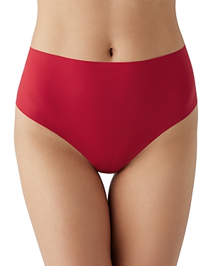 B.tempt'd By Wacoal B.bare Hi Waist Thong In Haute Red