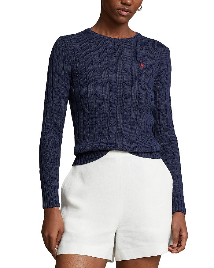 Ralph Lauren Cotton Cable Knit Sweater | Bloomingdale's