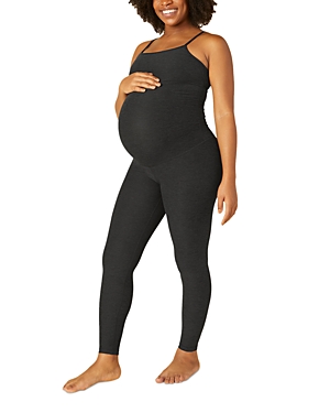 Shop Beyond Yoga Spacedye Uplevel Maternity Jumpsuit In Darkest Night
