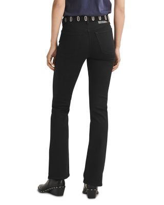 Peyton High Rise Bootcut Jeans in Black
