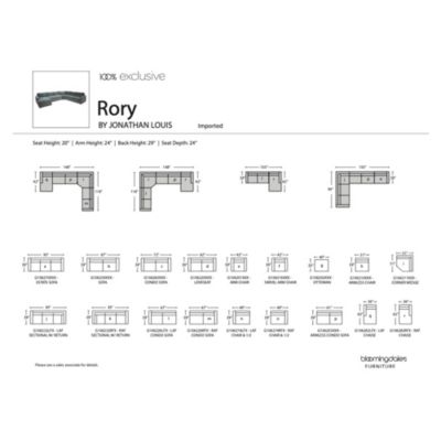 Rory 4-Piece Fabric Sectional - Exclusive