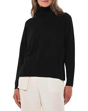 Whistles Cashmere Turtleneck Sweater In Black