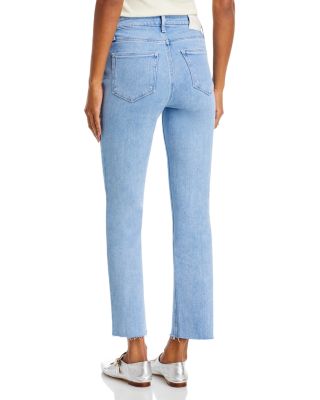 Cindy High Rise Ankle Straight Jeans in Park Ave