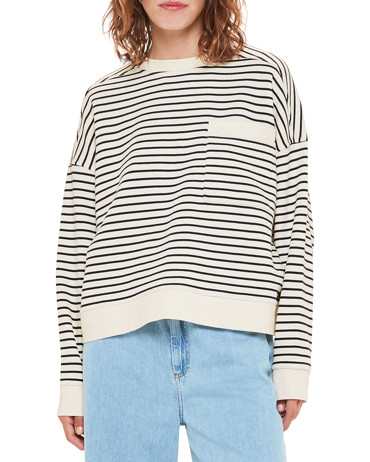 Whistles Patch Pocket Sweatshirt