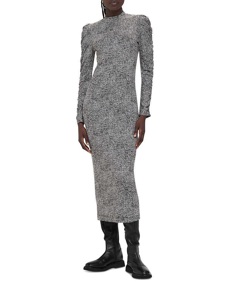 Whistles Pebble Spot Jersey Dress