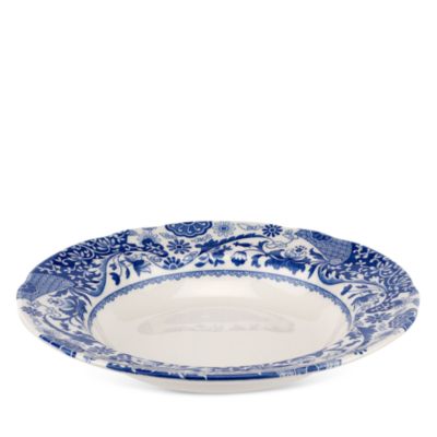 Blue Italian Brocato Soup Plate, Set of 4