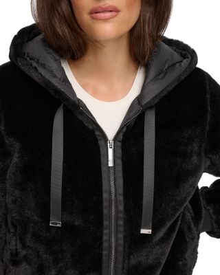 Faux Fur Zip Up Hoodie
