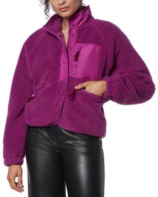 Mixed Media Sherpa Jacket