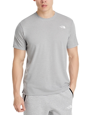 The North Face Wander Logo Graphic Tee In Meld Gray