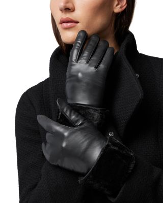 Soia & Kyo - Demi Leather & Faux Fur Gloves