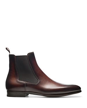 Shop Magnanni Monza Chelsea Slip On Boots In Midbrown