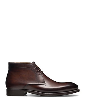 Magnanni Harvey Lace Up Chukka Boots In Brown