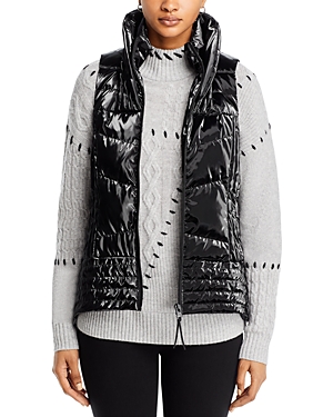 Anorak The Stitched Fashion Puffer Vest In Black