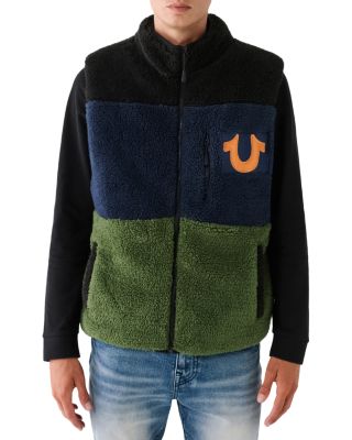 True Religion - Colorblocked Sherpa Vest