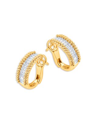 Harakh Diamond Baguette Hoop Earrings in 18K Yellow Gold, 0.78 ct. t. w.
