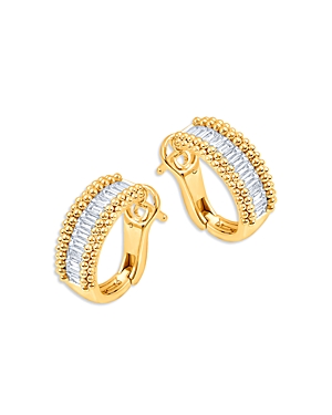Diamond Baguette Hoop Earrings in 18K Yellow Gold, 0.78 ct. t.w.