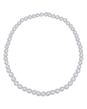 Diamond Necklace in 18K White Gold, 7.9 ct. t.w., 16