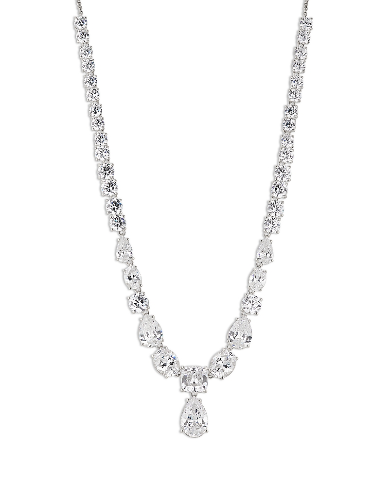 NADRI ROCKSTARS MIXED CUBIC ZIRCONIA ADJUSTABLE LARIAT NECKLACE, 15-17