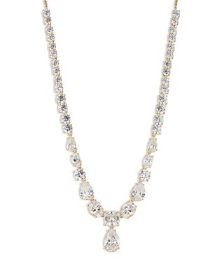 Nadri - Rockstars Mixed Cubic Zirconia Adjustable Lariat Necklace, 15"-17"