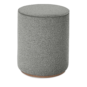 Massoud Wylie Cylinder Ottoman In Neo Charcoal