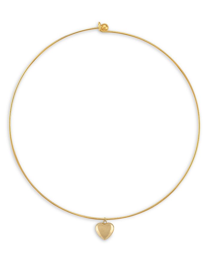Alexa Leigh Puff Love Wire Choker Necklace in 18K Gold Filled
