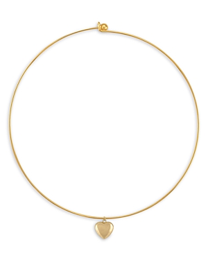 ALEXA LEIGH PUFF LOVE WIRE CHOKER NECKLACE IN 18K GOLD FILLED