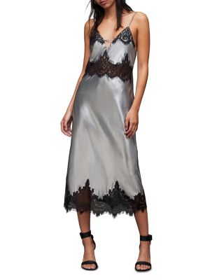 ALLSAINTS Ophelia Satin Dress Bloomingdale's