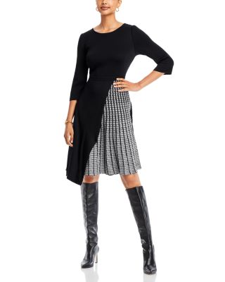 Side Pleated Knit Dress - Heritage Fit