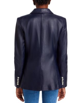 Veronica Beard Miller Leather Dickey Jacket | Bloomingdale's