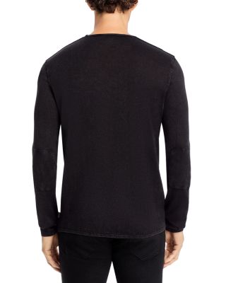 Acid-Wash Crewneck Sweater