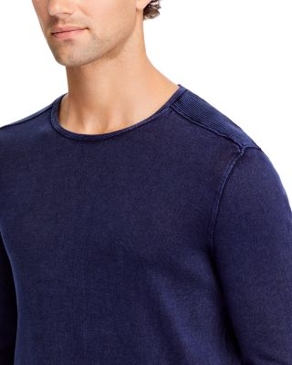 Acid-Wash Crewneck Sweater