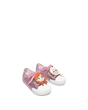 Mini Melissa Kids' Girls' Polibolha Ii + Disney 100 Lace Up Sneakers - Toddler In Pink Glitter
