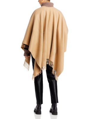 Wool & Cashmere Double Face Cape