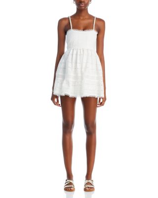 Canela Embroidered Lace Mini Dress